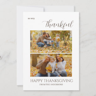Bild 2 av den tacksamma Eleganten Happy thanksgivi Julkort