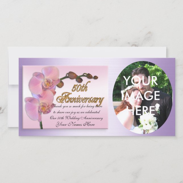 Bild 50-årsjubileum Tack Rosa Orchids (Framsida)