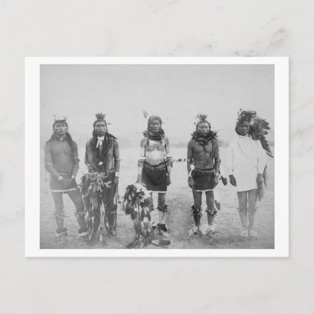 Bild 5 Gass Dance Indian Warriors Vykort (Framsida)