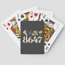bild 8647, antitrump, Blommigt feminist, subtil Casinokort