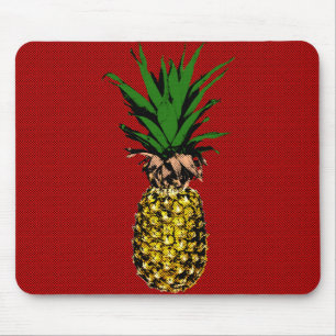 Bild av ananas tidningspapper musmatta