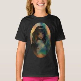 Bild av Anime Girl, omgiven av Regnbåge Light T Shirt