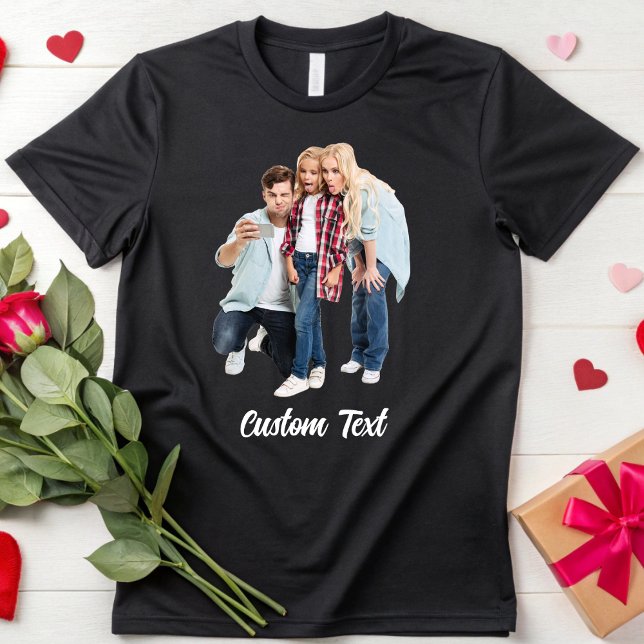 Bild av anpassningsbarnas fotofamilj på födelsedag t shirt (Skapare uppladdad)