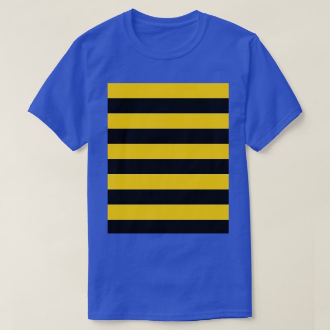Bild av Bee mönster black and gult rand Graphic T Shirt (Design framsida)
