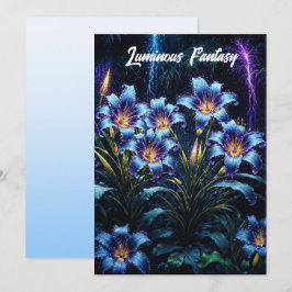 Bild av blommor natteträdgård inbjudningar