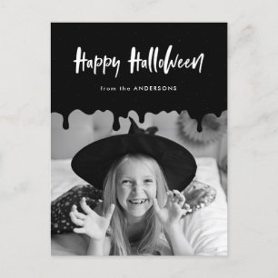 Bild av Blood Black Halloween Photo Helg Vykort