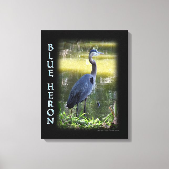 Bild av Blue Heron Wall Art Photographic (Framsida)