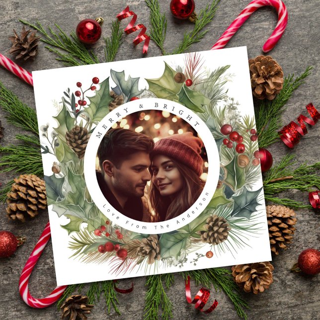 Bild av botaniska julklappar julkort (Skapare uppladdad)