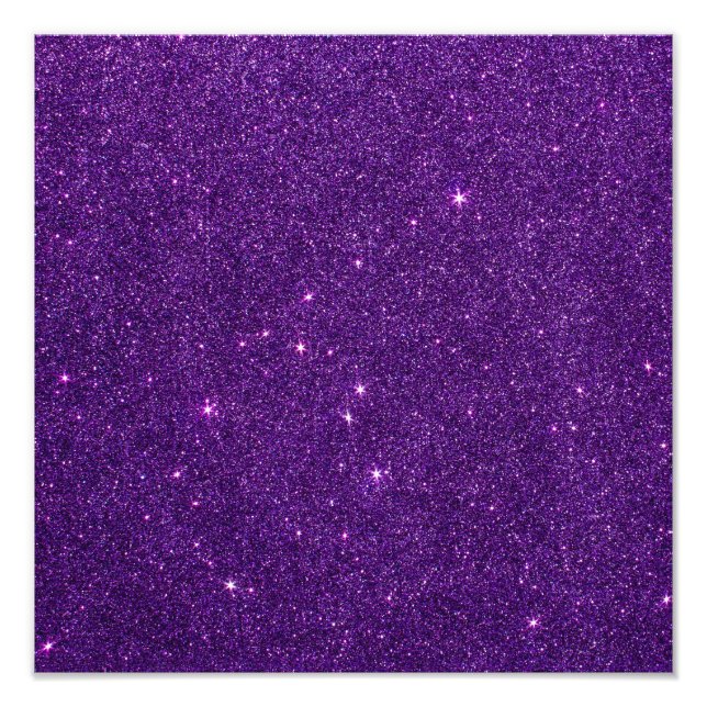 Bild av Bright Lila Glitter Fototryck (Framsidan)