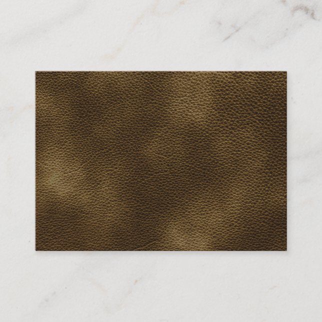 Bild av brun Leather. Visitkort (Framsida)