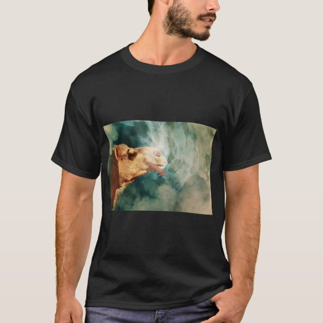 Bild av Camel Cigar Smoke Graphic T Shirt (Framsida)