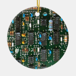Bild av Computer Electronics Prated Circuit Board Julgransprydnad Keramik