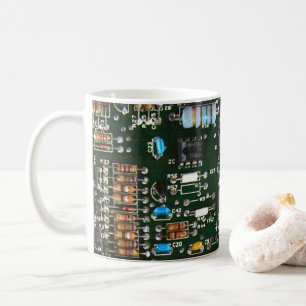 Bild av Computer Electronics Prated Circuit Board Kaffemugg