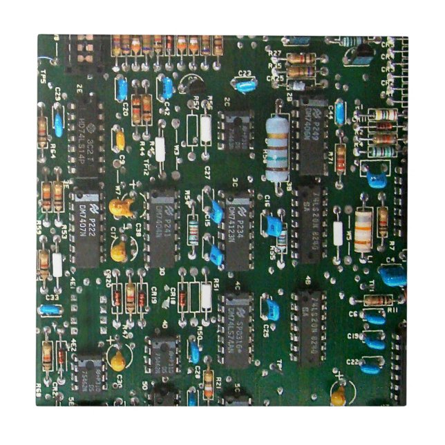 Bild av Computer Electronics Prated Circuit Board Kakelplatta (Framsidan)
