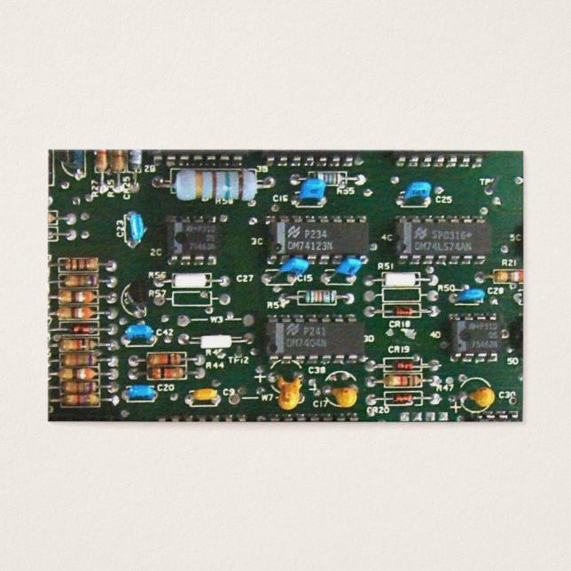 Bild av Computer Electronics Prated Circuit Board Visitkort (Framsidan)