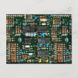 Bild av Computer Electronics Prated Circuit Board Vykort