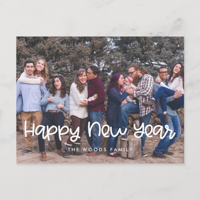 Bild av Cute Gott nytt år Helgdag Vykort (Framsida)