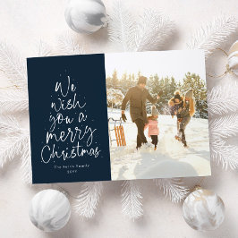 Bild av den blå familjen god jul roligt julkort