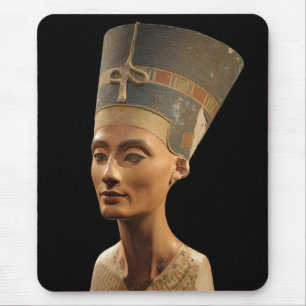 Bild av den Nefertiti bysten i det Neues museet Musmatta