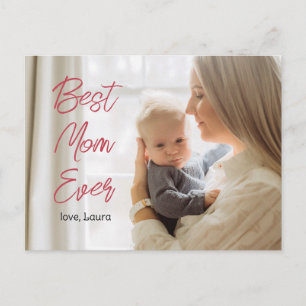 Bild av den söta mamma och baby på Lycklig Mors da Helg Vykort
