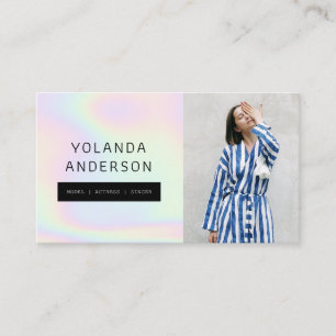 Bild av den stilist aktormodellen Iridescent coola Visitkort