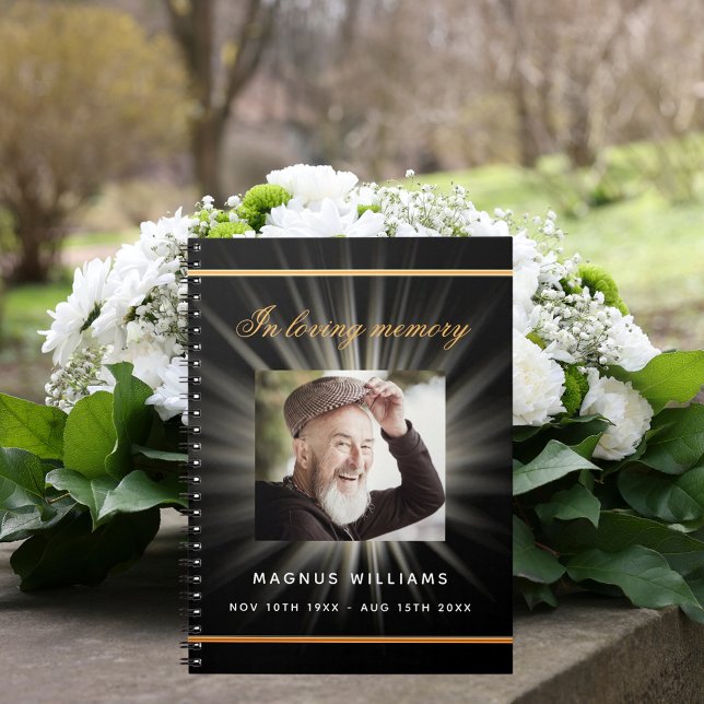 Bild av den svarta guld-begravningen i Guest bok Anteckningsbok (Skapare uppladdad)