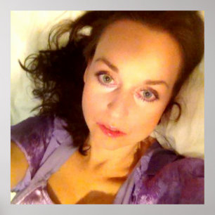 Bild av den vackra kvinnan färg porträtt poster