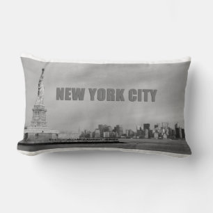 Bild av det häpnadsväckande fotot i New York City Lumbarkudde