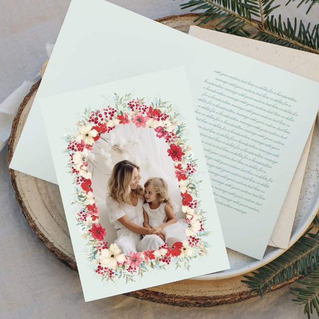 Bild av dosinsettia poinsettia arch helgkort (Skapare uppladdad)