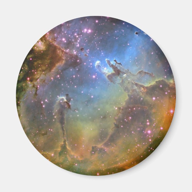 Bild av Eagle Nebula vid Fält Magnet (Framsidan)