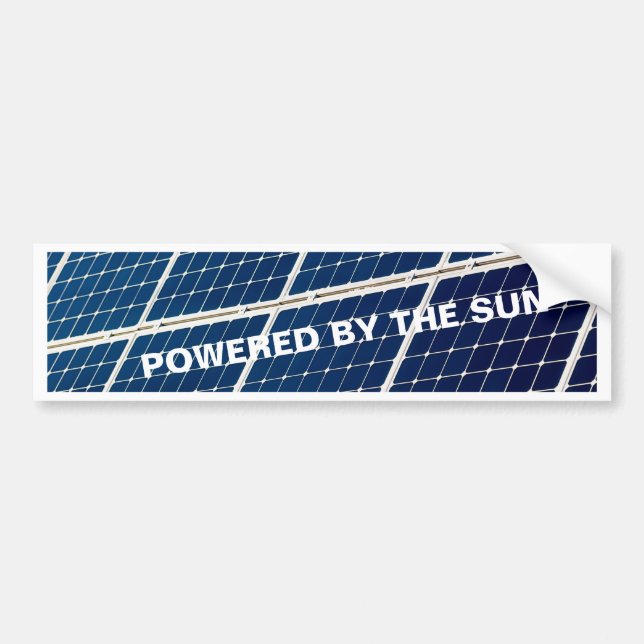 Bild av en solenergipanel roligt bildekal (Framsidan)
