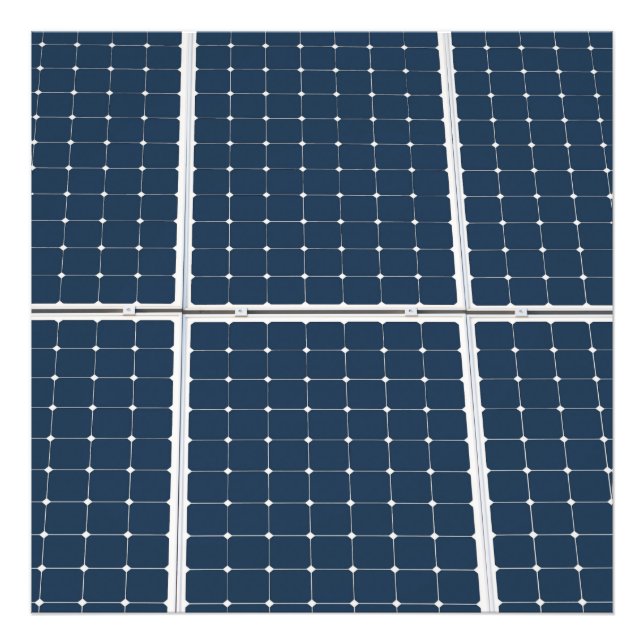 Bild av en solenergipanel roligt fototryck (Framsidan)