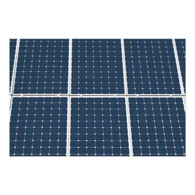 Bild av en solenergipanel roligt fototryck (Framsidan)