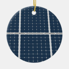 Bild av en solenergipanel roligt julgransprydnad keramik