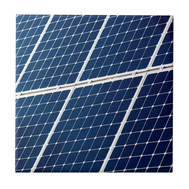 Bild av en solenergipanel roligt kakelplatta (Framsidan)