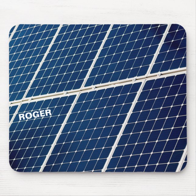 Bild av en solenergipanel roligt musmatta (Framsidan)