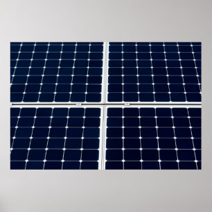 Bild av en solenergipanel roligt poster
