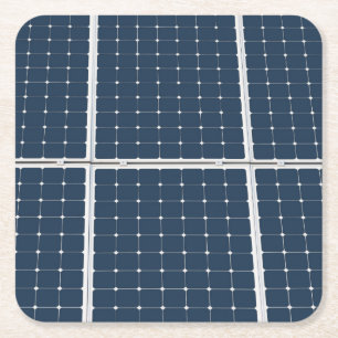 Bild av en solenergipanel roligt underlägg papper kvadrat