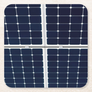 Bild av en solenergipanel roligt underlägg papper kvadrat