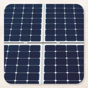 Bild av en solenergipanel roligt underlägg papper kvadrat