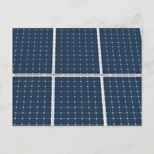Bild av en solenergipanel roligt vykort