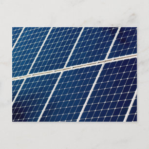 Bild av en solenergipanel roligt vykort