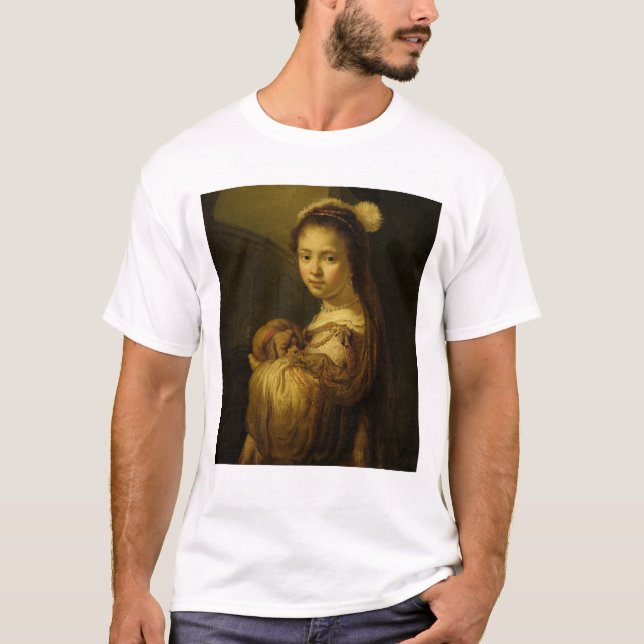 Bild av en ung flicka t-shirt (Framsida)
