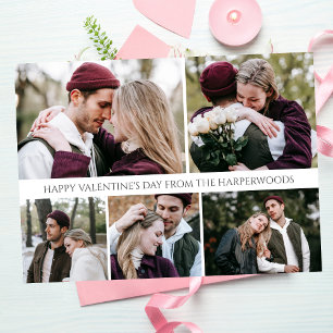 Bild av enkelt romantiskt Kärlek-familjen valentin Julkort