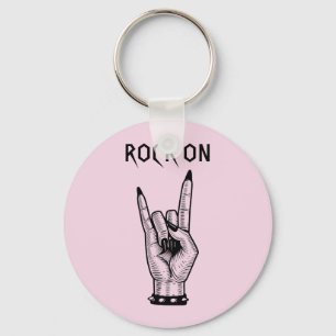 Bild av female Hand Rocker-horns Nyckelring