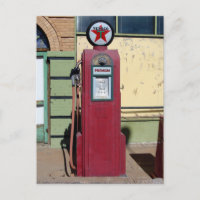 Bild av gammal gaspump