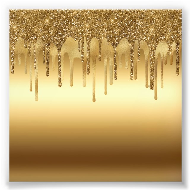 Bild av Glitter-dekorfärger i Guld Fototryck (Framsidan)