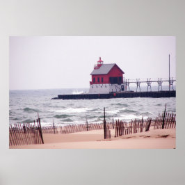 Bild av Grand Haven Beach Poster