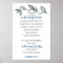 Bild av Gud på Bible Verse Scripture Wall Art Bild