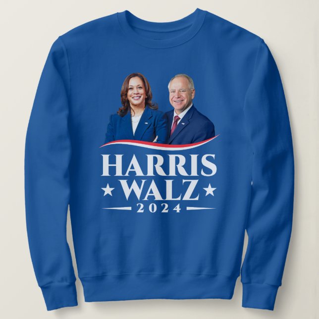 Bild av Harris Walz 2024, valet kampanj T Shirt (Design framsida)